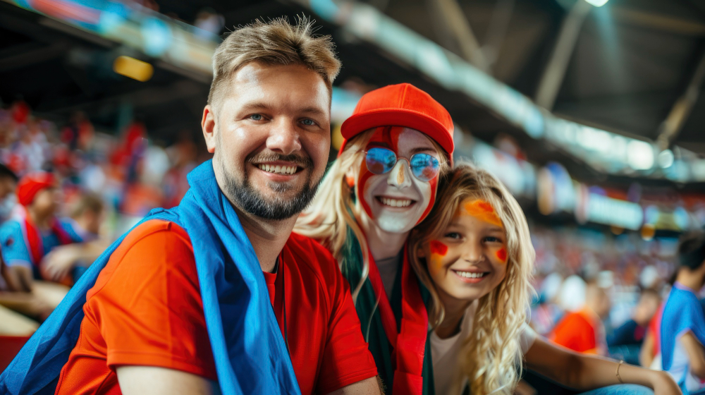 Teilnehmende feiern nach dem Spiel